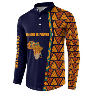 Kwame Nkrumah Ghana Button Sweatshirt African Map Pattern Design and Economic Freedom Quote Tribute