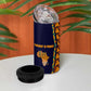Kwame Nkrumah Ghana 4 in 1 Can Cooler Tumbler African Map Pattern Design and Economic Freedom Quote Tribute - African Pride