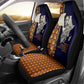 Kwame Nkrumah Ghana Car Seat Cover African Map Pattern Design and Economic Freedom Quote Tribute - African Pride