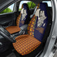 Kwame Nkrumah Ghana Car Seat Cover African Map Pattern Design and Economic Freedom Quote Tribute - African Pride