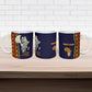 Kwame Nkrumah Ghana Ceramic Mug African Map Pattern Design and Economic Freedom Quote Tribute - African Pride