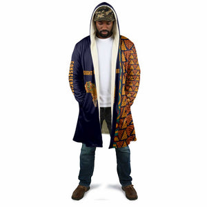 Kwame Nkrumah Ghana Cloak African Map Pattern Design and Economic Freedom Quote Tribute - African Pride