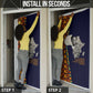 Kwame Nkrumah Ghana Door Cover African Map Pattern Design and Economic Freedom Quote Tribute - African Pride