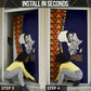 Kwame Nkrumah Ghana Door Cover African Map Pattern Design and Economic Freedom Quote Tribute - African Pride