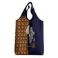 Kwame Nkrumah Ghana Grocery Bag African Map Pattern Design and Economic Freedom Quote Tribute - African Pride