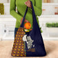 Kwame Nkrumah Ghana Grocery Bag African Map Pattern Design and Economic Freedom Quote Tribute - African Pride