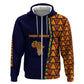 Kwame Nkrumah Ghana Hoodie African Map Pattern Design and Economic Freedom Quote Tribute - African Pride
