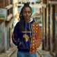 Kwame Nkrumah Ghana Hoodie African Map Pattern Design and Economic Freedom Quote Tribute - African Pride