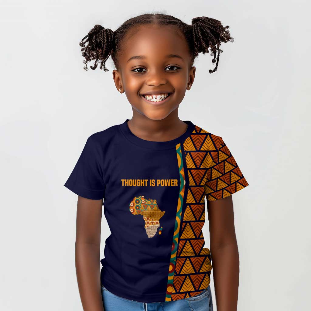 Kwame Nkrumah Ghana Kid T shirt African Map Pattern Design and Economic Freedom Quote Tribute - African Pride