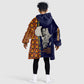 Kwame Nkrumah Ghana Kid Wearable Blanket Hoodie African Map Pattern Design and Economic Freedom Quote Tribute - African Pride