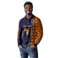 Kwame Nkrumah Ghana Long Sleeve Polo Shirt African Map Pattern Design and Economic Freedom Quote Tribute - African Pride