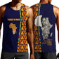 Kwame Nkrumah Ghana Men Tank Top African Map Pattern Design and Economic Freedom Quote Tribute - African Pride