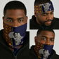 Kwame Nkrumah Ghana Neck Gaiter African Map Pattern Design and Economic Freedom Quote Tribute - African Pride
