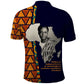 Kwame Nkrumah Ghana Polo Shirt African Map Pattern Design and Economic Freedom Quote Tribute - African Pride