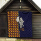 Kwame Nkrumah Ghana Quilt African Map Pattern Design and Economic Freedom Quote Tribute - African Pride