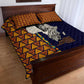 Kwame Nkrumah Ghana Quilt Bed Set African Map Pattern Design and Economic Freedom Quote Tribute - African Pride
