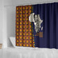 Kwame Nkrumah Ghana Shower Curtain African Map Pattern Design and Economic Freedom Quote Tribute - African Pride