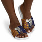 Kwame Nkrumah Ghana Slide Sandals African Map Pattern Design and Economic Freedom Quote Tribute - African Pride