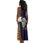 Kwame Nkrumah Ghana Tank Maxi Dress African Map Pattern Design and Economic Freedom Quote Tribute - African Pride