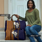 Kwame Nkrumah Ghana Travel Bag African Map Pattern Design and Economic Freedom Quote Tribute - African Pride