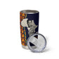 Kwame Nkrumah Ghana Tumbler Cup African Map Pattern Design and Economic Freedom Quote Tribute - African Pride
