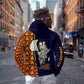 Kwame Nkrumah Ghana Zip Hoodie African Map Pattern Design and Economic Freedom Quote Tribute - African Pride