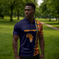 Kwame Nkrumah Ghana Zipper Polo Shirt African Map Pattern Design and Economic Freedom Quote Tribute - African Pride