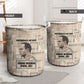 Kwame Nkrumah Laundry Basket with Raised Fist Design and Independence Quote Ghana 1957 Tribute - African Pride