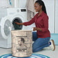 Kwame Nkrumah Laundry Basket with Raised Fist Design and Independence Quote Ghana 1957 Tribute - African Pride