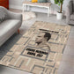 Kwame Nkrumah Area Rug with Raised Fist Design and Independence Quote Ghana 1957 Tribute - African Pride