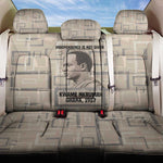 Kwame Nkrumah Back Car Seat Cover with Raised Fist Design and Independence Quote Ghana 1957 Tribute - African Pride