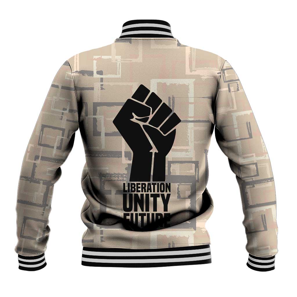 Kwame Nkrumah Baseball Jacket with Raised Fist Design and Independence Quote Ghana 1957 Tribute - African Pride