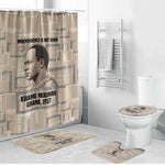Kwame Nkrumah Bathroom Set with Raised Fist Design and Independence Quote Ghana 1957 Tribute - African Pride
