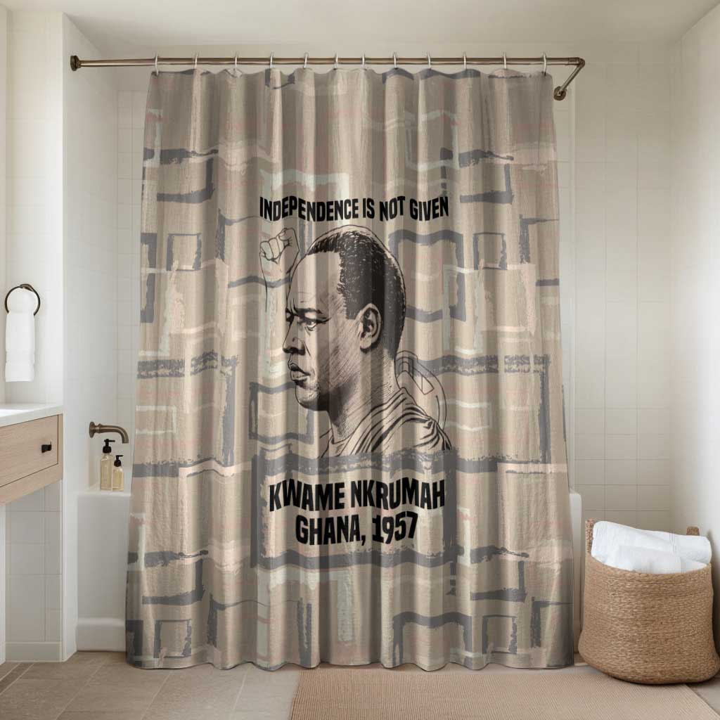Kwame Nkrumah Bathroom Set with Raised Fist Design and Independence Quote Ghana 1957 Tribute - African Pride