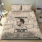 Kwame Nkrumah Bedding Set with Raised Fist Design and Independence Quote Ghana 1957 Tribute - African Pride