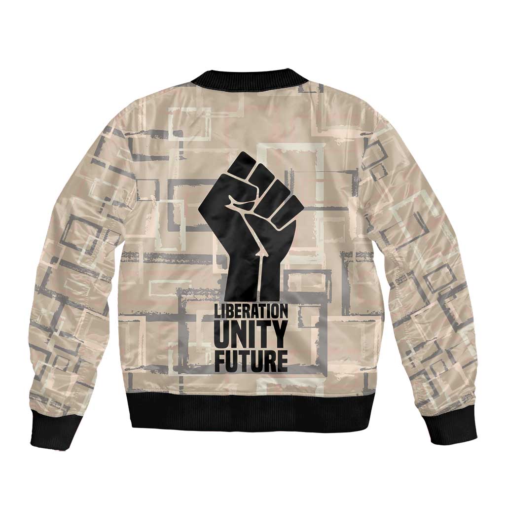 Kwame Nkrumah Bomber Jacket with Raised Fist Design and Independence Quote Ghana 1957 Tribute - African Pride