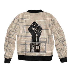 Kwame Nkrumah Bomber Jacket with Raised Fist Design and Independence Quote Ghana 1957 Tribute - African Pride