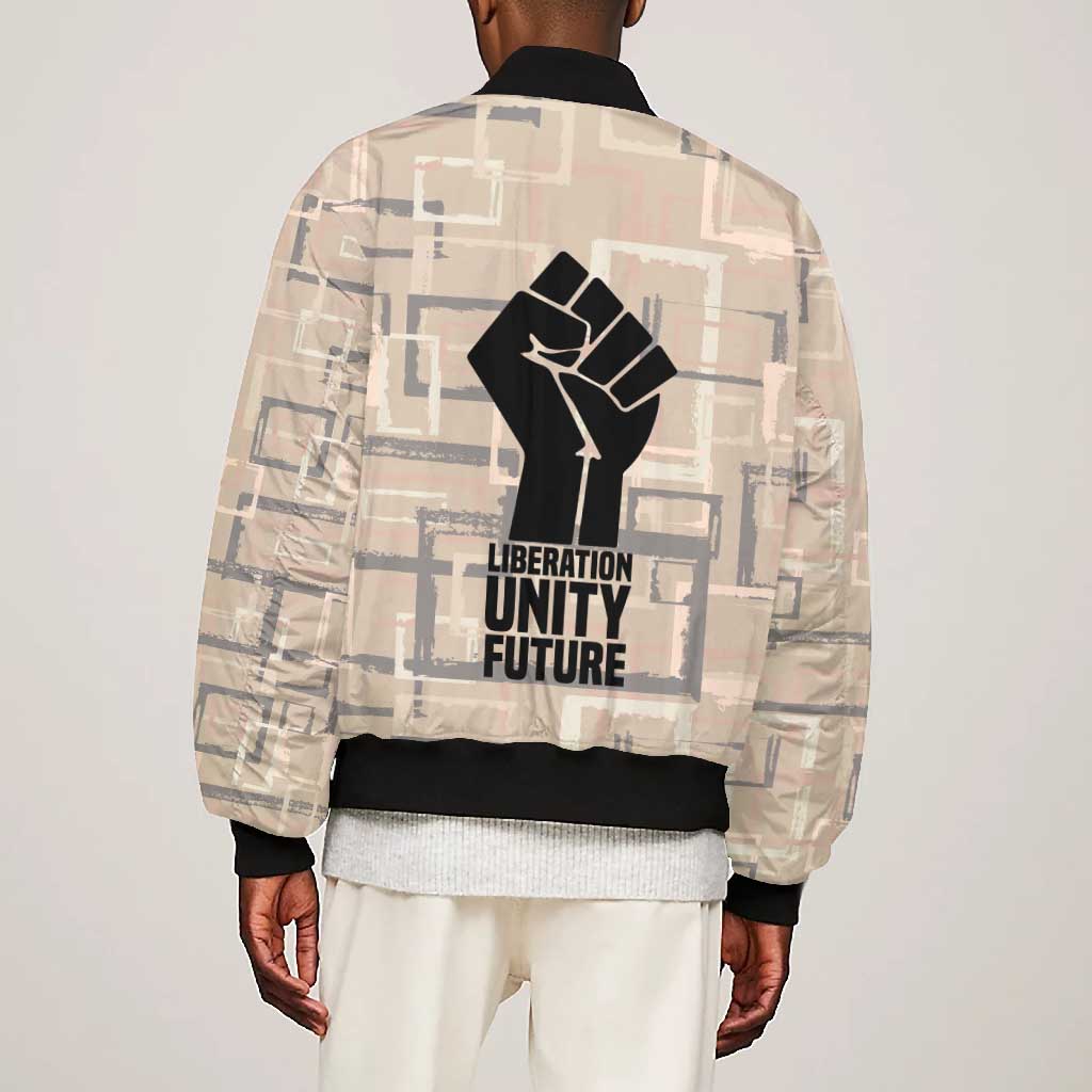 Kwame Nkrumah Bomber Jacket with Raised Fist Design and Independence Quote Ghana 1957 Tribute - African Pride