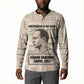 Kwame Nkrumah Button Sweatshirt with Raised Fist Design and Independence Quote Ghana 1957 Tribute