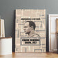 Kwame Nkrumah Canvas Wall Art with Raised Fist Design and Independence Quote Ghana 1957 Tribute - African Pride