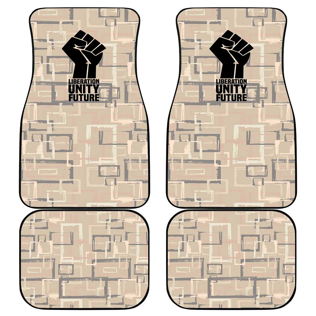 Kwame Nkrumah Car Mats with Raised Fist Design and Independence Quote Ghana 1957 Tribute - African Pride
