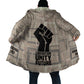 Kwame Nkrumah Cloak with Raised Fist Design and Independence Quote Ghana 1957 Tribute - African Pride