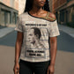 Kwame Nkrumah Cross Shoulder Shirt with Raised Fist Design and Independence Quote Ghana 1957 Tribute - African Pride