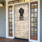 Kwame Nkrumah Door Cover with Raised Fist Design and Independence Quote Ghana 1957 Tribute - African Pride