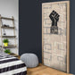 Kwame Nkrumah Door Cover with Raised Fist Design and Independence Quote Ghana 1957 Tribute - African Pride