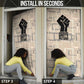 Kwame Nkrumah Door Cover with Raised Fist Design and Independence Quote Ghana 1957 Tribute - African Pride