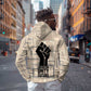Kwame Nkrumah Hoodie with Raised Fist Design and Independence Quote Ghana 1957 Tribute - African Pride