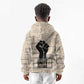 Kwame Nkrumah Kid Hoodie with Raised Fist Design and Independence Quote Ghana 1957 Tribute - African Pride