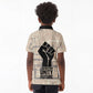 Kwame Nkrumah Kid Polo Shirt with Raised Fist Design and Independence Quote Ghana 1957 Tribute - African Pride