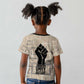 Kwame Nkrumah Kid T shirt with Raised Fist Design and Independence Quote Ghana 1957 Tribute - African Pride